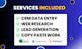 do b2b lead generation, web research, and accurate CRM data entry