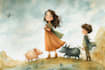 illustrate whimsical children book illustration and children