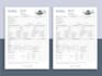 create fillable PDF invoice design and editable invoices