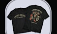 design retro skull t shirt skeleton logo