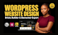 build a wordpress website with elementor or bricks builder