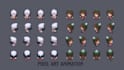 create pixel art sprite animation for video games, game assets and rpg games