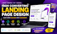 design a high converting landing page with next js and react