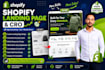 create a shopify landing page that converts visitors into customers