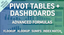 create advanced excel formulas, pivot tables to automate spreadsheets