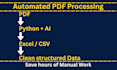 automate PDF data extraction with python and ai