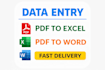 do perfect data entry and virtual assistant tasks