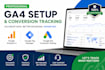 set up ga4 and conversion tracking with GTM