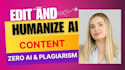 edit books, documents and ai generated content