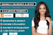 install, setup and customize your moodle lms elearning website, online course
