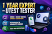 test your website and mobile app for functionality and usability