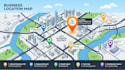 design custom location maps, direction maps and business map illustration