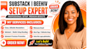 substack setup manage substack newsletter and setup beehiiv newsletter