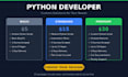write, fix, and debug python programs and scripts