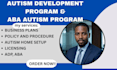 do adp agency, aba autism program policies and carf documentation