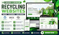 recycling website design waste management website environmental website
