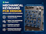 design mechanical keyboard pcb with rp2040, qmk and via compatibility
