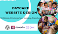 create childcare kindergarten preschool daycare nursery wordpress website design