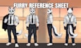 draw fursona and furry reference sheet and character design