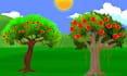 design 2d cartoon characters and background illustration
