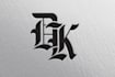 do professional old english calligraphy blackletter logo