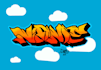 graffiti con nomi o frasi personalizzate