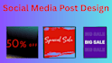 design eye catching socialmedia posts for instagram facebook