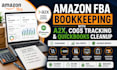 do amazon fba bookkeeping with a2x, cogs tracking and quickbooks cleanup