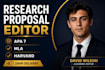 edit and proofread your research proposal