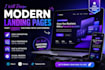 design a clean and professional website landing page