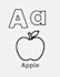 alphabet activity book layout and cover design