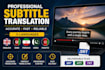 translate subtitles in 4 languages