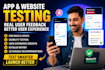 do user testing for your website and app with actionable feedback