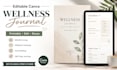 design professional wellness journal selfcare planner workbook editable in canva