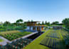 visualize 3d photoreal countryside house render, outdoor landscape design,revit