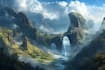 fantasy concept landscape illustrations