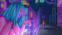 draw pixel art scene and background