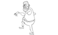 create 2d hand drawn line art animation frame by frame
