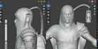 model 3d game character, vrm model, texturing, 3d asset, ue rig, and animation