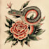 create traditional tattoo,logo design old school