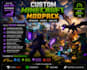 create a custom minecraft modpack with performance optimization and high fps