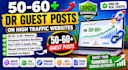publish 10 guest post DR 60 to 50
