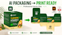 convert ai generated packaging design into print ready files