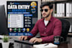 do shopify product data entry and CSV upload in 24 hours
