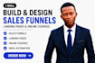 create a sales funnel and landing page