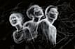 draw your scribble hand drawn sketch on black background