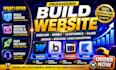 build webflow bubble website design clickfunnel website redesign kajabi website