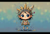 design a unique doodle style nft art, cartoon character,
