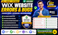 fix wix website errors bugs checkout issues wix automation wix studio issues