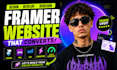 do framer website design, develop framer website as framer website design expert
